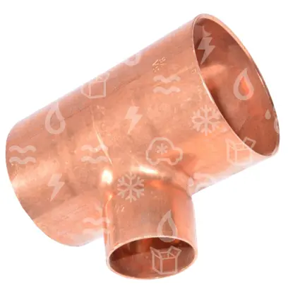 T - kus měděný redukovaný i/i/i  76-42-76 mm